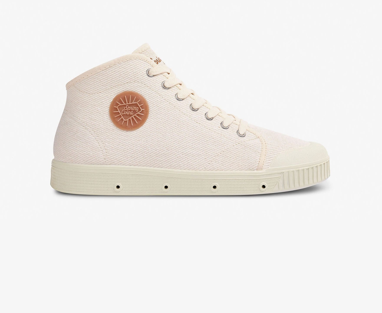 Spring Court B2 HEAVY TWILL Women's Trainers Light Beige | South Africa-80XDCMULS